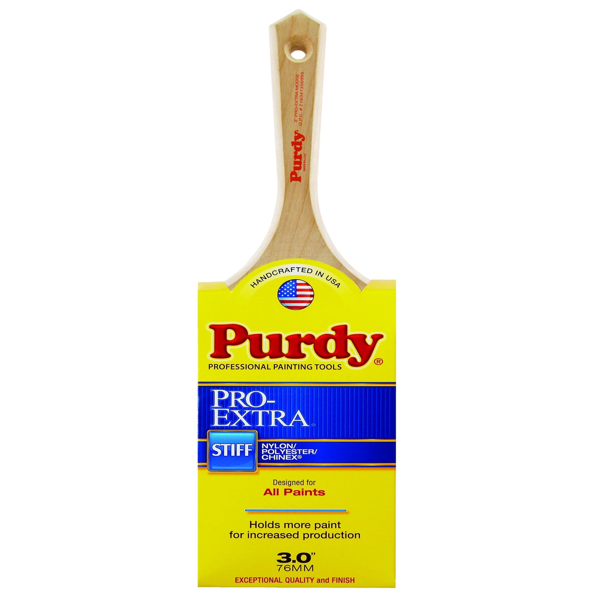Genuine Purdy ProExtra Moose Flat 3" Paint Brush 144232730
