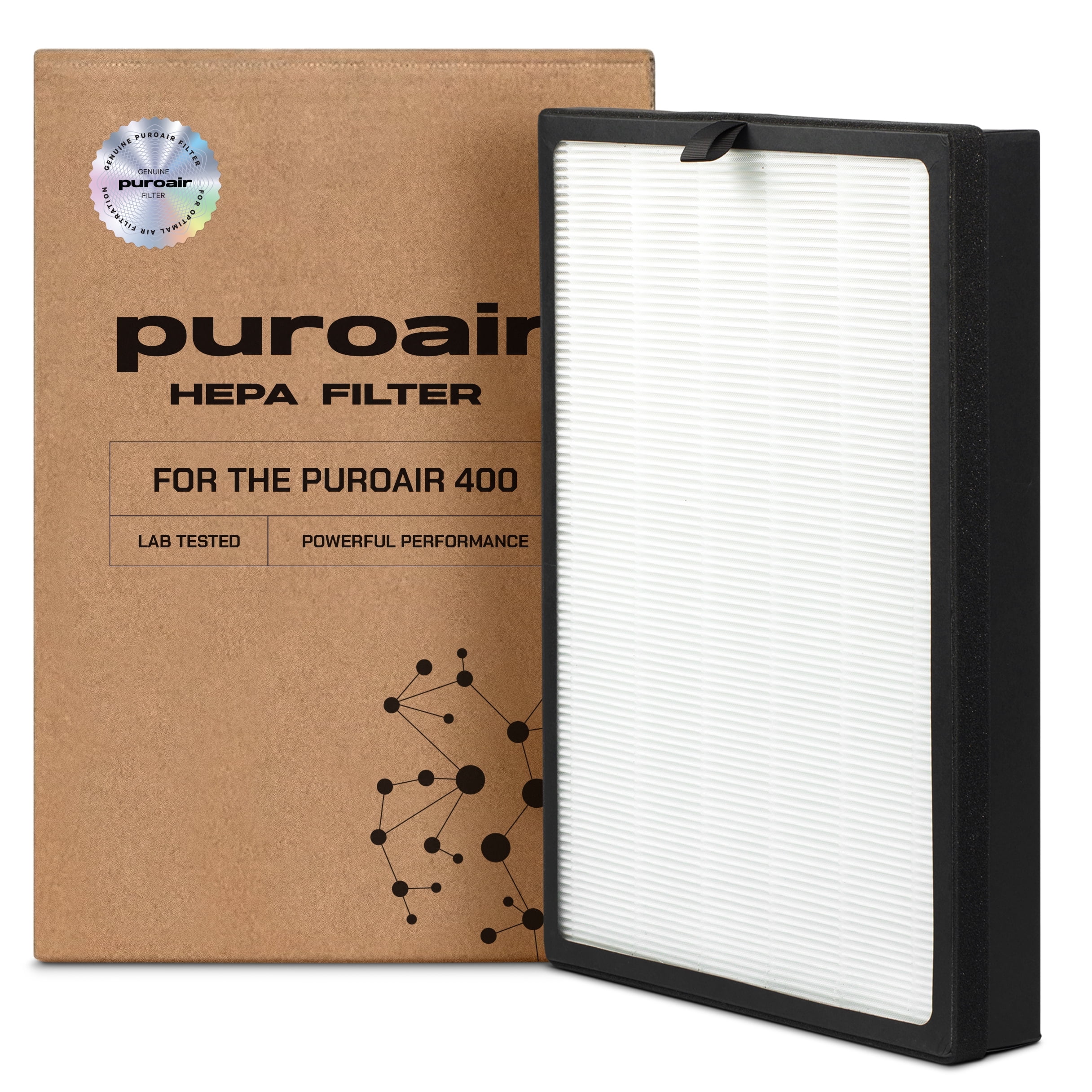 Genuine PuroAir 400 Air Purifier Replacement Filter - Replacement HEPA Filter for PuroAir 400 - Captures Up To 99% of Pet Dander, Smoke, Pollen, Dust, Mold, Odors (Pack of 1)