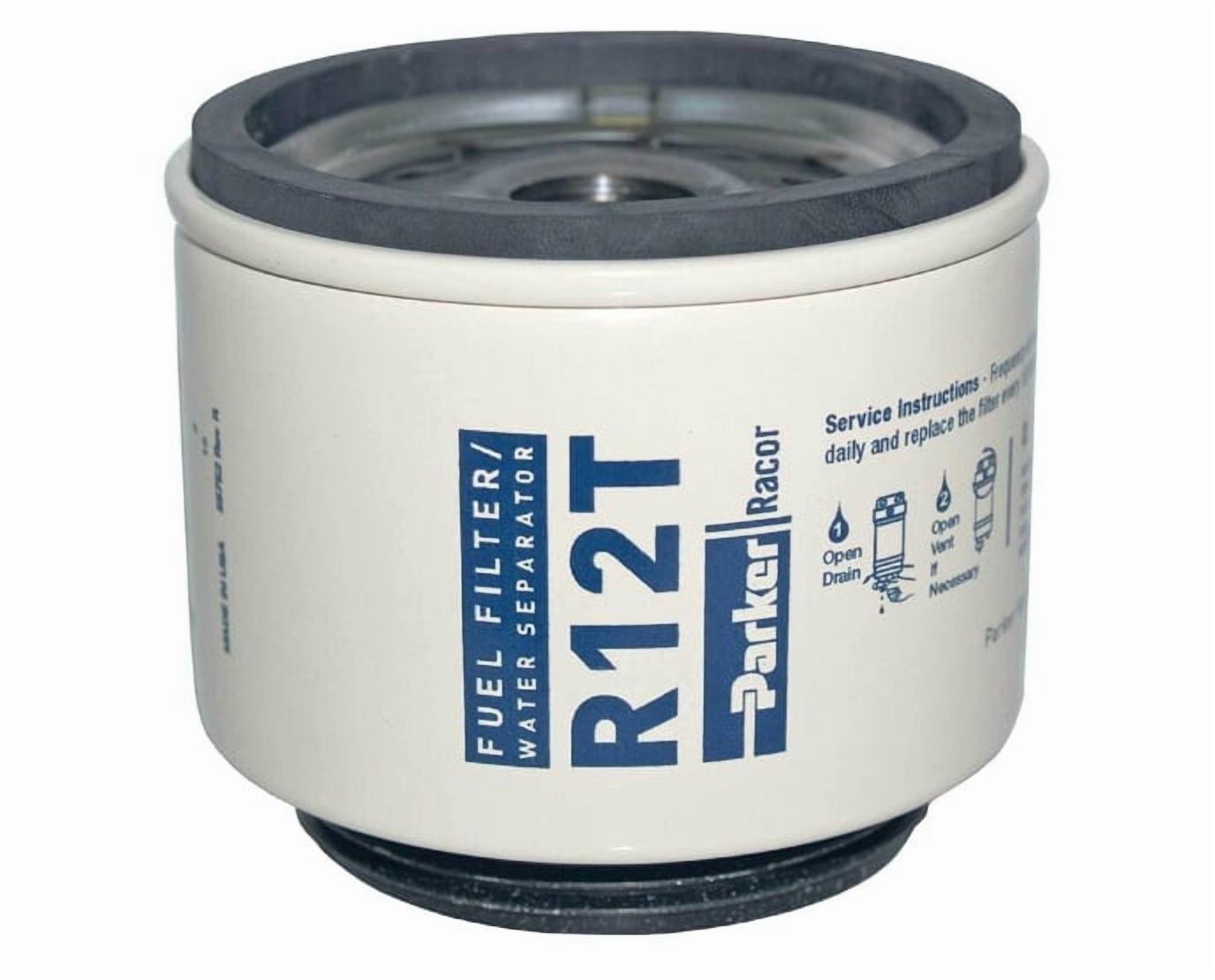 Genuine Racor R12T Spin-On Fuel Filter For Series 120, 10 Micron
