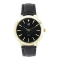 thumbnail image 1 of Genuine Real Diamond at 12 o'clock Elegant and Classy Mens Watch for all Occasions - Easy Reader Simplistic Slashes at every hour - Handsomely Stunning, 1 of 5