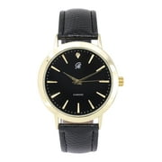 Genuine Real Diamond at 12 oclock Elegant and Classy Mens Watch for all Occasions - Easy Reader Simplistic Slashes at every hour - Handsomely Stunning