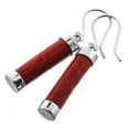 thumbnail image 1 of Genuine Red Coral 925 Sterling Silver French Drop Earrings, 1 1/4", 1 of 2