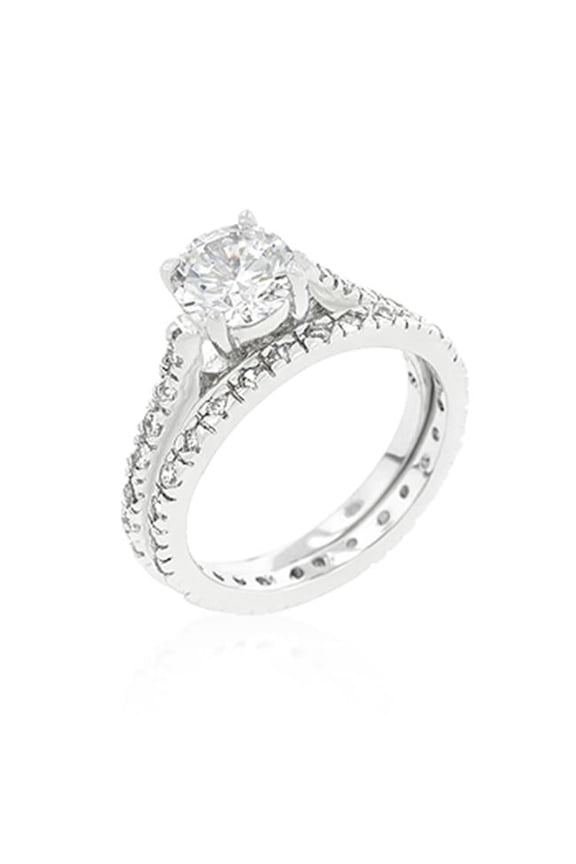 2 Stone Cz Ring