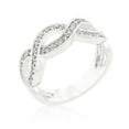 thumbnail image 1 of Genuine Rhodium Plated Infinity Band with Pave Cubic Zirconia Set in Silvertone - Size 7, 1 of 1