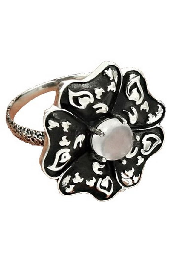 Genuine Rose Quartz Pink Gemstone Womens Ring, Solitaire Ring, Promise Ring, Boho Bohemian Ring, Pinky Ring, Delicate Ring, Bridesmaid Gifts, Mothers Day Gifts (rose-quartz, Size 7)