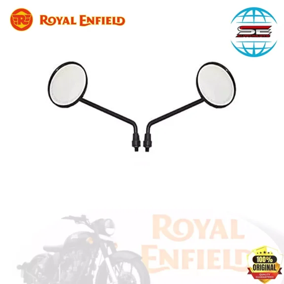 Genuine Royal Enfield Rear View Mirror Rh & Lh Black Meteor 350