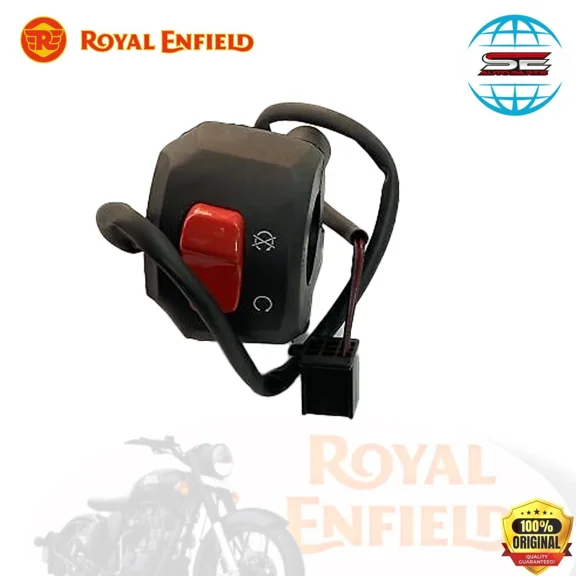 Genuine Royal Enfield switch module-RH Bullet x 350 bullet 350 Red button BS4 Part No 1040447/A