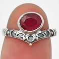 thumbnail image 1 of Genuine Ruby 925 Sterling Silver Ring s.7 Jewelry DGR1121_G_7 R-1046, 1 of 7