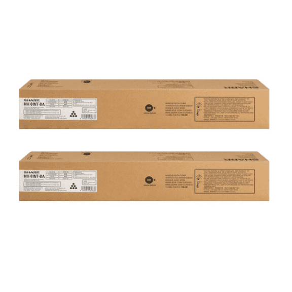 Genuine SHARP MX-3571S Toner Cartridge 2-Pack Blacks (40k Yield Each) For MX3571S Printers OEM Sharp