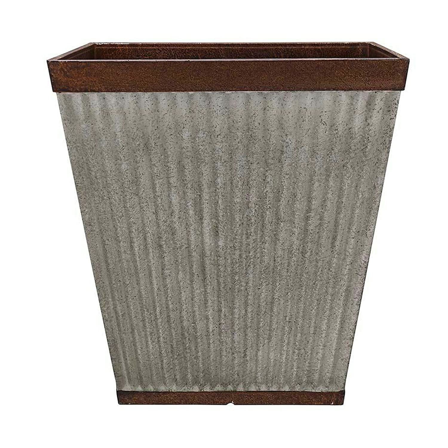 Genuine SPATHDR046851 HDR-046851 16 Inch Square Rustic Resin Outdoor ...