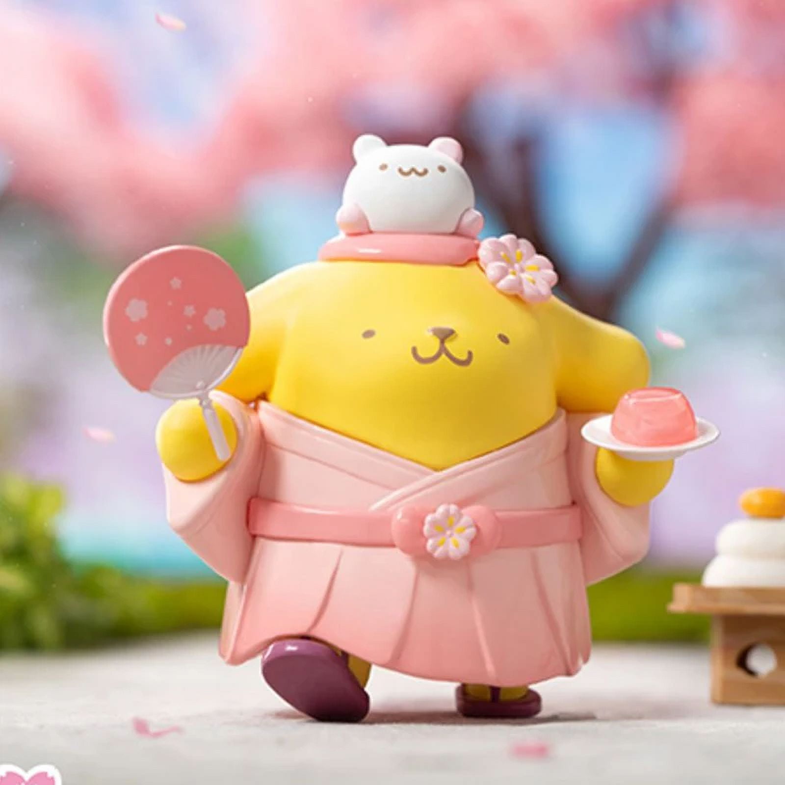 Genuine Sanrio Figure Blossom And Wagashi Series Pompompurin Mymelody