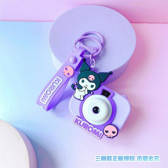 Genuine Sanrio creative coolomi projection camera keychain melody Yugui dog girl schoolbag pendant