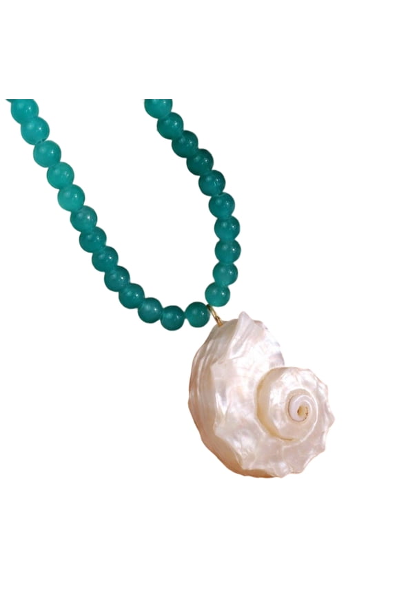Genuine Sea Shell Pendant Necklace Oceanics Inspire Designs Handmade Beachwear Jewelry for Daily Wear