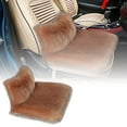 thumbnail image 1 of Sheepskin Car Seat Cover, Long Wool Universal Seat Cushion for Auto, SUV, Truck and Office Chair, Non- & Warm, 1 of 6