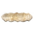 thumbnail image 1 of Genuine Sheepskin Rug Extra Soft Natural Pelt Champagne , Double Pelt 2' X 6', 1 of 5