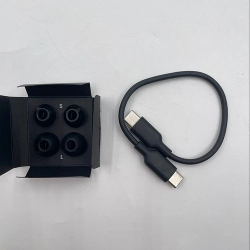 Genuine Silicone Ear Tips For Beats Fit Pro/Studio Buds/Solo Buds Black w/Cable