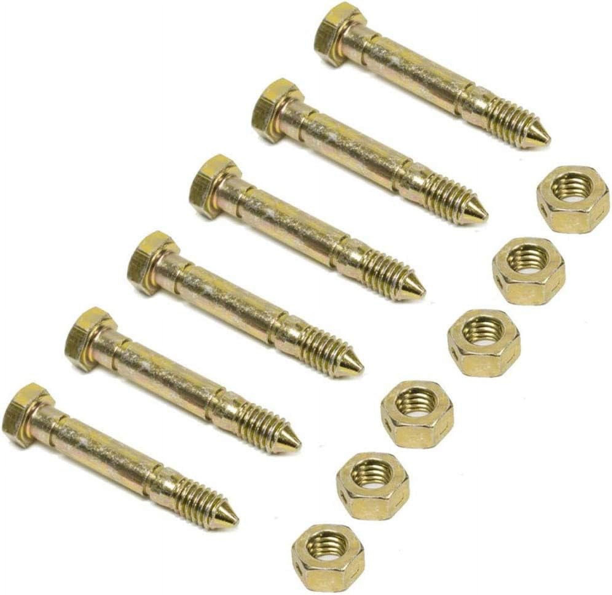 Genuine Snow Blower Snowthrower Shear Pins & Nut 51001500 510015 ...