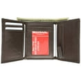 thumbnail image 1 of Genuine Soft Leather Tri-fold ID Coin Credit Card Holder Mens Wallet 536, 1 of 8