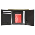 thumbnail image 1 of Genuine Soft Leather Tri-fold ID Coin Credit Card Holder Mens Wallet 536, 1 of 8