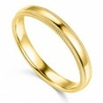 thumbnail image 1 of Genuine Solid 14k White or Yellow Gold 3mm Standard-fit Milgrain Wedding Band for Men/Women Sizes 4-12, 1 of 6