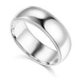 thumbnail image 1 of Genuine Solid 14k White or Yellow Gold 7mm Standard-fit Milgrain Wedding Band for Men/Women Sizes 5-12, 1 of 6