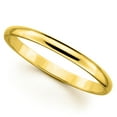 thumbnail image 1 of Genuine Solid 14K Yellow or White Gold 2mm Standard-Fit Polished Wedding Band – Classic Gold Ring for Men or Women, Sizes 4–12, 1 of 5