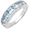thumbnail image 1 of Genuine Square Blue Topaz Ring in Sterling Silver - Size 7.00, 1 of 1
