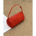 thumbnail image 1 of Genuine Leather Cylinder Bag, Women's Suede Pillow Underarm Shoulder Crossbody Purse, 1 of 5