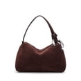 thumbnail image 1 of Genuine Leather Hobo Bag, Women's Suede Crescent Underarm Crossbody Shoulder Purse, 1 of 8