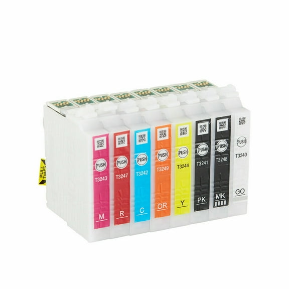 Genuine T324 Initial Ink Cartridge 8-Pack Combo 324-I Original Ink Cartridge for SureColor Photo P400 Printer
