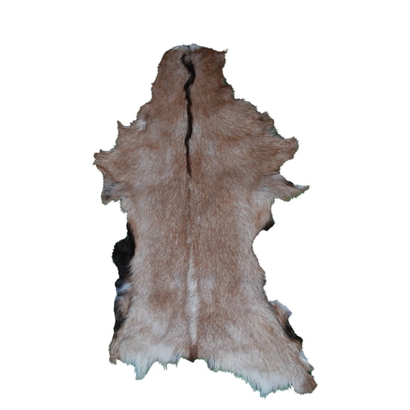 Genuine Tan Goat Hide Rug | Premium Hair-on Leather for Rustic and Modern Décor
