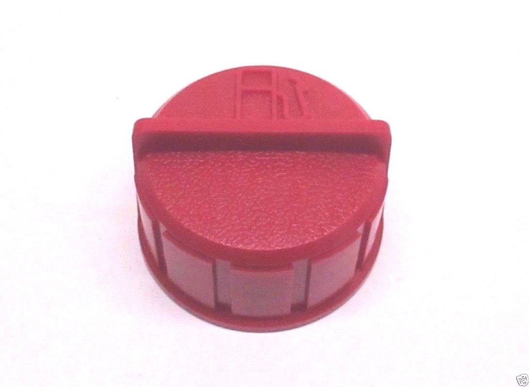 Genuine Tecumseh 37845 Fuel Gas Cap Universal 13/4" ID Red OEM