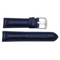 thumbnail image 1 of Genuine Textured Leather Panerai Dark Blue 18mm Watch Strap, 1 of 1