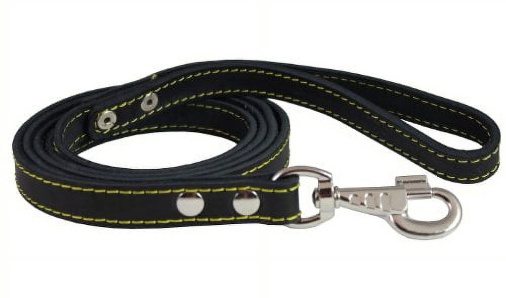 Genuine Thick Leather Dog Leash 6' Long, 3/4" Wide, for XLarge Breeds, Cane Corso, Mastiff