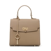 Genuine Top Layer Cowhide Women's Lychee Pattern Business Tote Bag, Handbag & Shoulder Bag