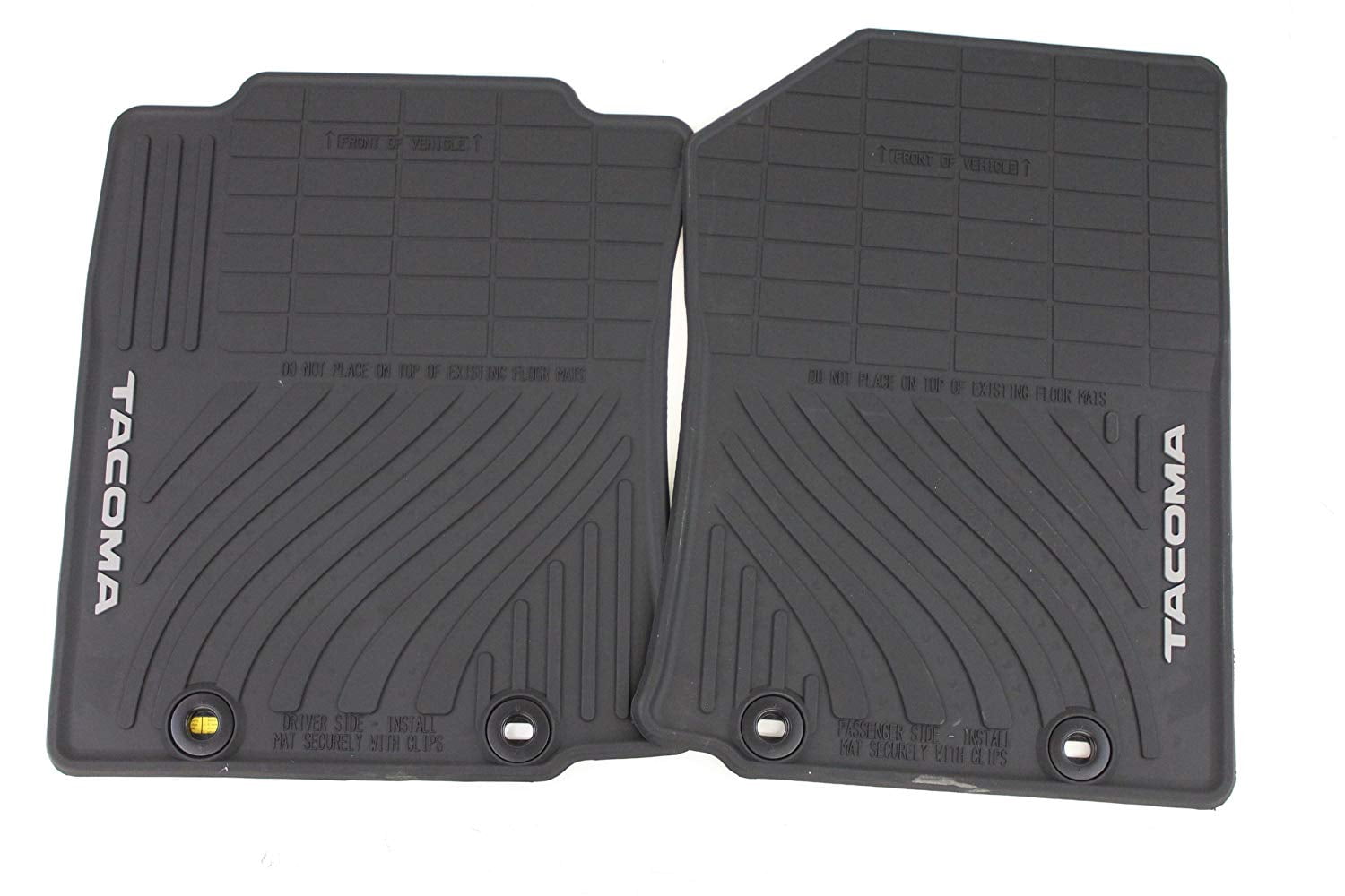 Genuine Toyota Accessories PT908-35120-20 Front and Rear All-Weather Floor Mat (Black), Set of 2