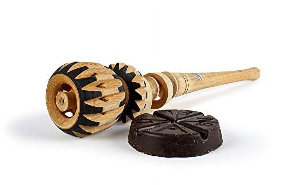 Genuine Traditional Mexican Wooden Handcrafted Molinillo Stirrer Whisk  Frother Hand Mixer for Hot Chocolate, Atole, Champurrado 12 Inches