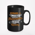 thumbnail image 1 of Genuine & Trusted Filmmaker, Black 15oz Ceramic Mug, 1 of 5