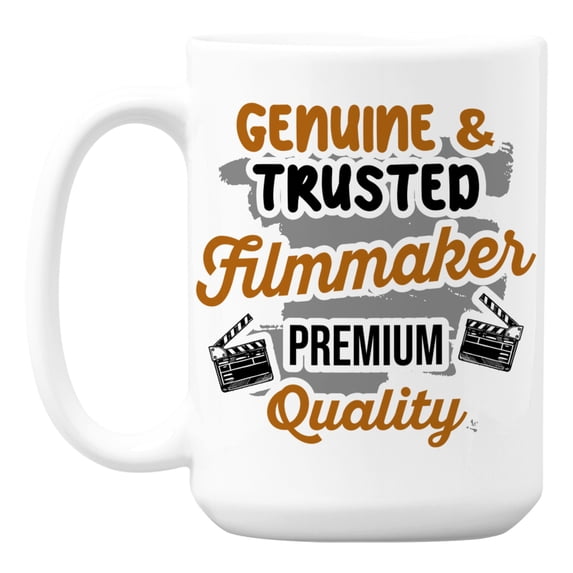 Genuine & Trusted Filmmaker White Ceramic Coffee & Tea Mug (15oz)