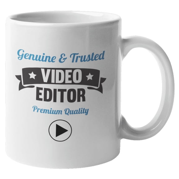 Genuine & Trusted Video Editor Coffee & Tea Mug for Videographer (11oz)