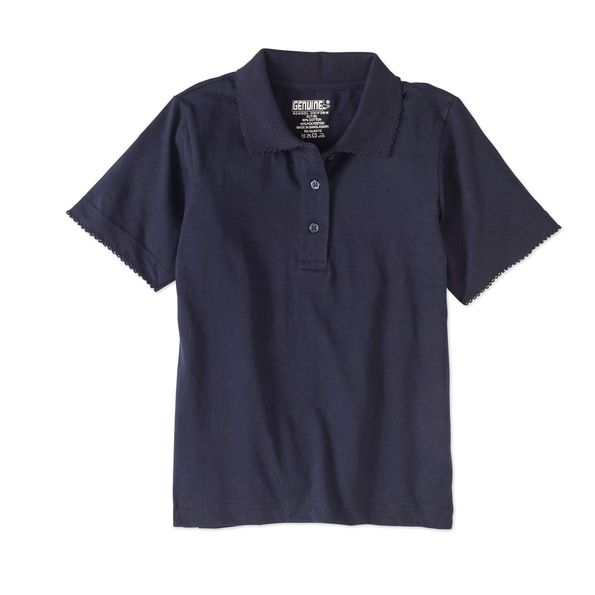 Genuine Uniform Girls' Short Sleeve Polo - Walmart.com