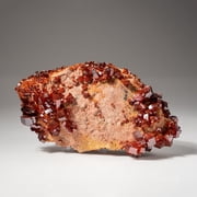 Genuine Vanadinite Crystal Cluster on Matrix from Morocco 247.1 grams