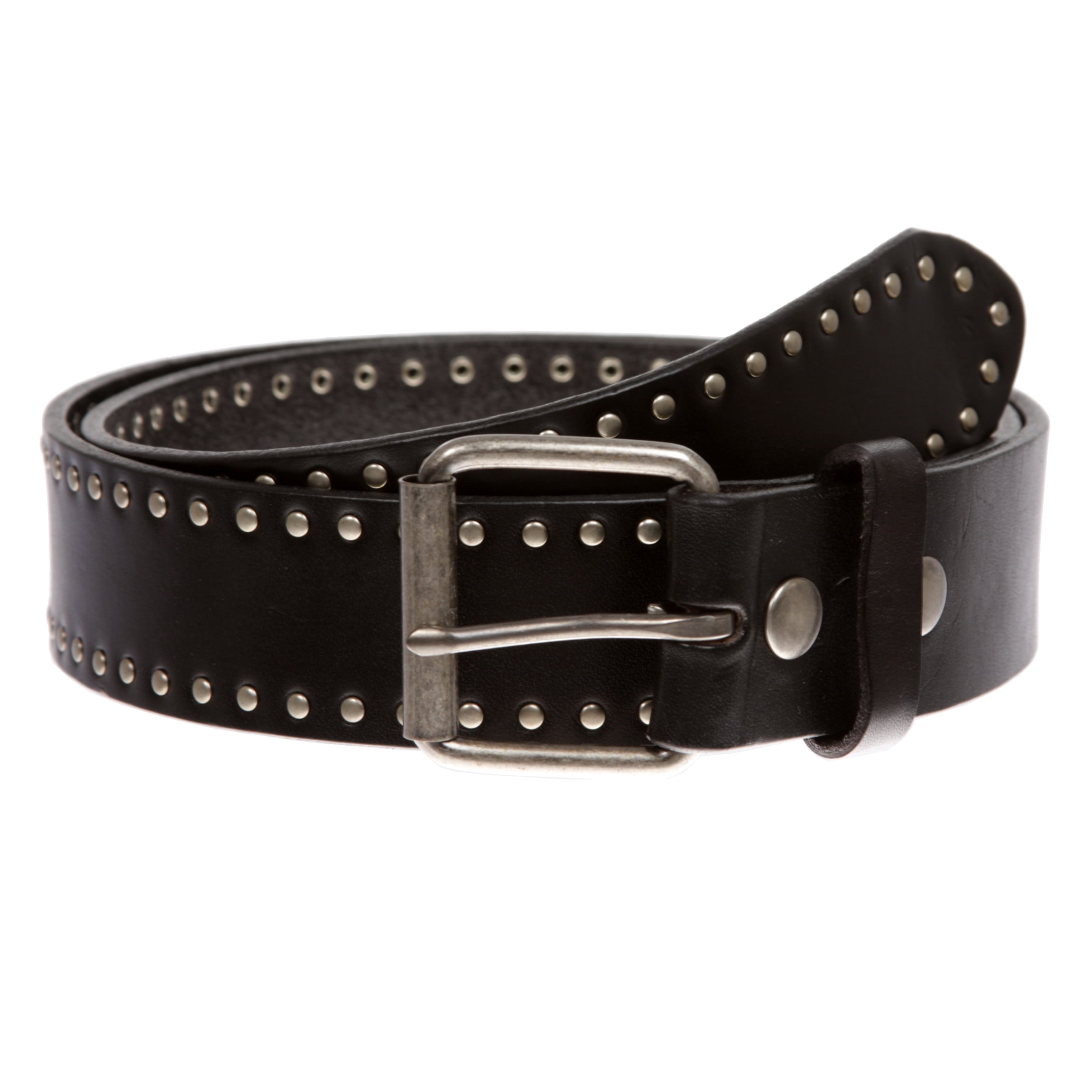 Genuine Vintage Retro Circle Studded Leather Belt  display picture 3
