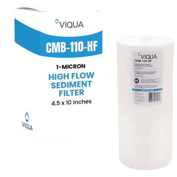 Genuine Viqua CMB-110-HF 1 Micron Sediment Filter, 4.5 x 10 In, High Flow