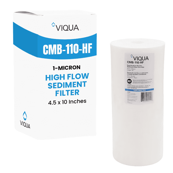 Genuine Viqua CMB-110-HF 1 Micron Sediment Filter, 4.5 x 10 In, High Flow