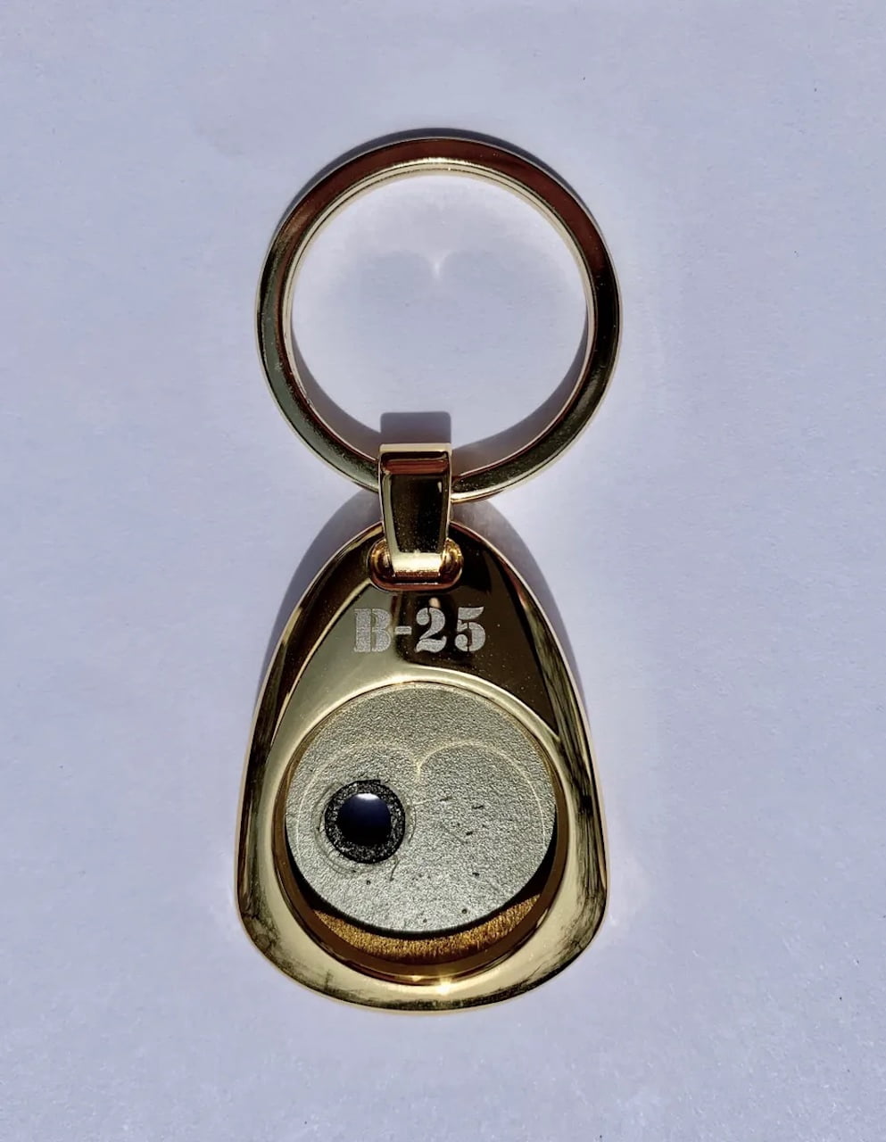 Genuine WWII North American Aviation B-25 Mitchell Skin GOLD Keychain ...