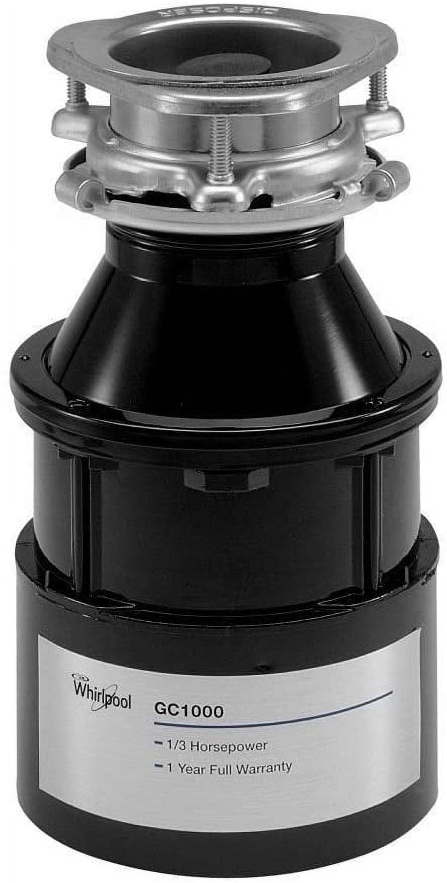 Genuine Whirlpool Garbage Disposer WPGC1000XEA, 1/3 HP, ContinuousFeed