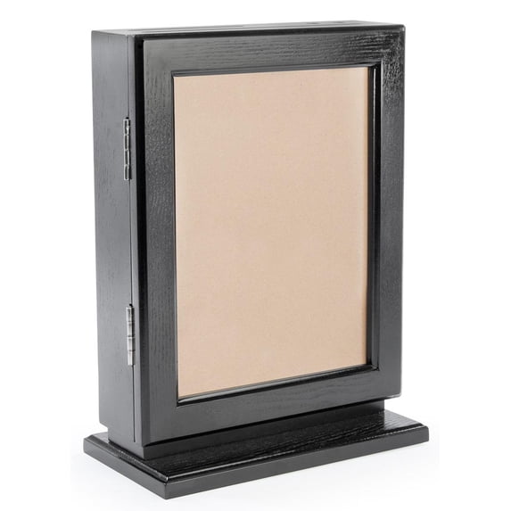 Genuine Wood Suggestion Boxes, with Pen, Locking Door, 2 Slots - Choose Oak, Mahogany, or Black (ASBK02)