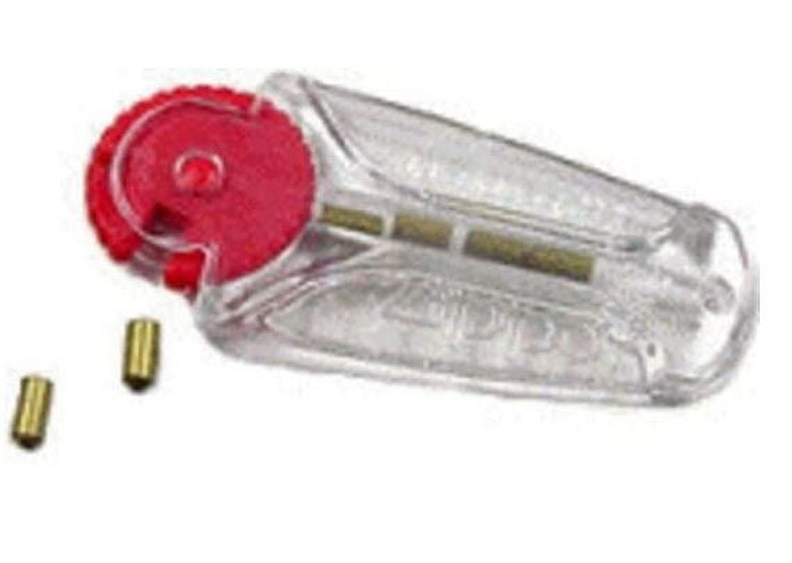 Zippo 6x Genuine Flints in Handy Dispenser with Striker, New