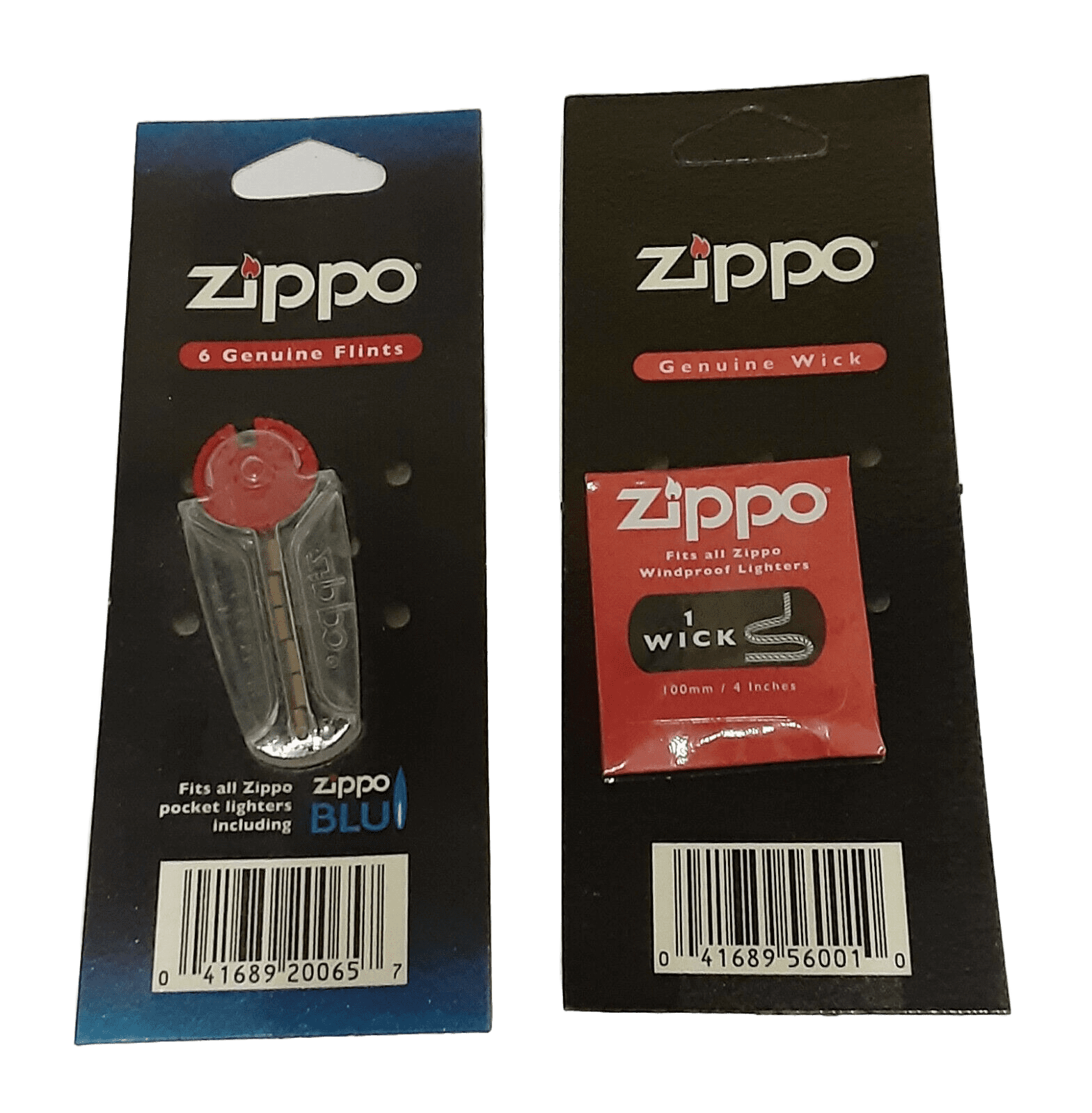 Genuine Zippo Lighter Flint and Zippo Lighter Wick Combo.